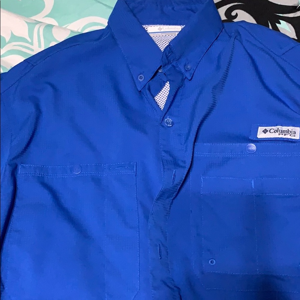 Columbia long sleeve fishing shirt S